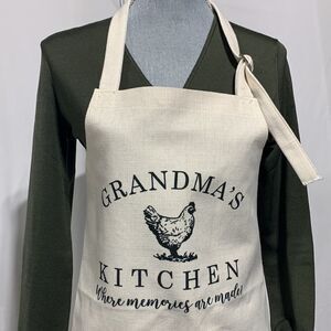 🟢3 for $20——-APRON with pocket adjustable straps & tie wonderful sentiment